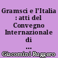 Gramsci e l'Italia : atti del Convegno Internazionale di Urbino, 24-25 gennaio 1992