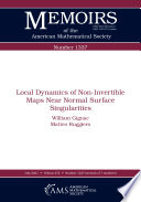 Local dynamics of non-invertible maps near normal surface singularities