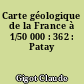 Carte géologique de la France à 1/50 000 : 362 : Patay