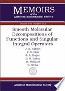 Smooth molecular decompositions of functions and singular integral operators
