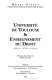 Université de Toulouse & enseignement du droit : XIIIe-XVIe siècles