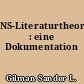 NS-Literaturtheorie : eine Dokumentation