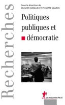 Politiques publiques et démocratie