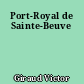 Port-Royal de Sainte-Beuve