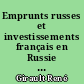 Emprunts russes et investissements français en Russie : 1887-1914 : recherches sur l'investissement international