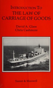 Introduction to the law of carriage of goods