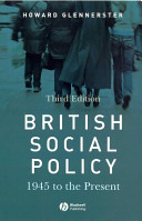 British social policy : 1945 to the present
