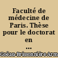Faculté de médecine de Paris. Thèse pour le doctorat en médecine, présentée et soutenue le 17 janvier 1860...De l'état actuel de nos connaissances sur la maladie d'Addison