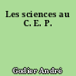 Les sciences au C. E. P.