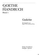 Goethe Handbuch : Gedichte : 1