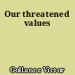 Our threatened values
