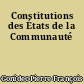 Constitutions des États de la Communauté
