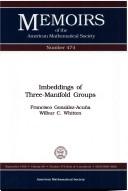 Imbeddings of three-manifold groups