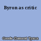 Byron as critic