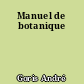 Manuel de botanique