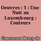 Oeuvres : 1 : Une Nuit au Luxembourg : Couleurs