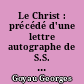 Le Christ : précédé d'une lettre autographe de S.S. Pie XII à Madame Georges Goyau