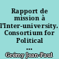 Rapport de mission à l'Inter-university. Consortium for Political and Social Research