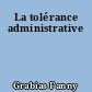 La tolérance administrative
