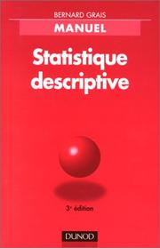 Techniques statistiques : 1 : Statistique descriptive