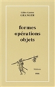Formes, opérations, objets