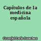 Capítulos de la medicina española