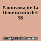 Panorama de la Generación del 98