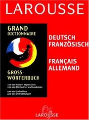 Grand dictionnaire : allemand-français, français-allemand : = Grosswörterbuch : Deutsch-Französisch, Französich-Deutsch