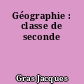 Géographie : classe de seconde