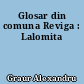 Glosar din comuna Reviga : Lalomita