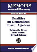 Dualities on generalized Koszul algebras