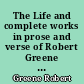 The Life and complete works in prose and verse of Robert Greene : 15 : Glossarial lists