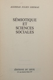 Sémiotique et sciences sociales