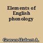 Elements of English phonology