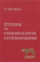 Études de chronologie cicéronienne : années 58 et 57 av. J.-C.