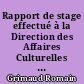 Rapport de stage effectué à la Direction des Affaires Culturelles des Pays de la Loire : Réalisation d'une enquête sur l'offre à destination des publics spécifiques