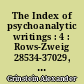 The Index of psychoanalytic writings : 4 : Rows-Zweig 28534-37029, anonymous and reports 37030-37121