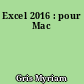 Excel 2016 : pour Mac