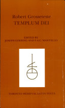 Templum Dei : ed. from MS.27 of Emmanuel College, Cambridge