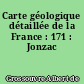 Carte géologique détaillée de la France : 171 : Jonzac