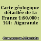Carte géologique détaillée de la France 1:80.000 : 144 : Aigurande
