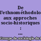 De l'ethnométhodologie aux approches socio-historiques : parcours d'un séminaire : 1988-1989
