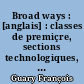 Broad ways : [anglais] : classes de premiçre, sections technologiques, sections ES, S, LV2