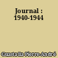 Journal : 1940-1944