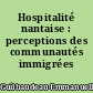 Hospitalité nantaise : perceptions des communautés immigrées