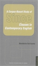A corpus-based study of "since" clauses in contemporary English