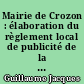 Mairie de Crozon : élaboration du règlement local de publicité de la ville de Crozon