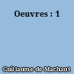Oeuvres : 1