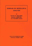 Seminar on micro-local analysis