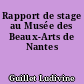 Rapport de stage au Musée des Beaux-Arts de Nantes